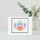 Rorschach Klecks 8.0 Postkarte (Stehend Vorderseite)