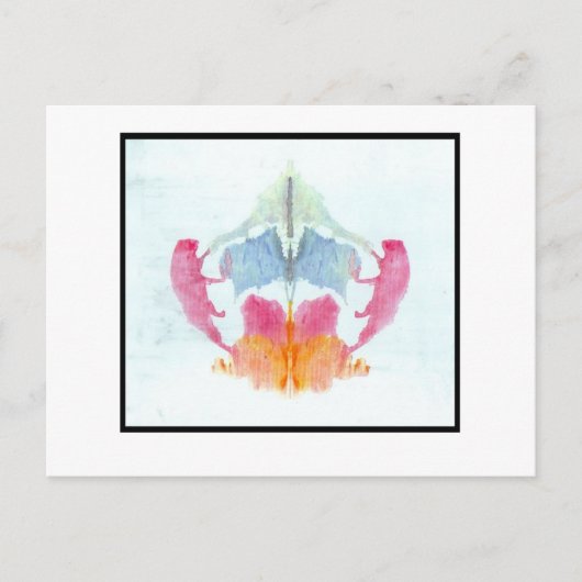 Rorschach Klecks 8.0 Postkarte (Vorderseite)