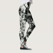 Rorschach, Schwarzweiß-Spritzer Leggings (Rechts)
