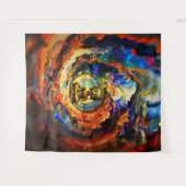 Rorschach-Stil-Buddha 80x60 001 Wandteppich (Vorderseite (Horizontal))