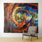 Rorschach style Buddha 80x60 001 Wandteppich (Beispiel (Horizontal))