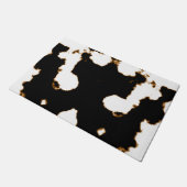 Rorschach Test einer Tinten-Fleck-Karte auf Weiß Fußmatte (Schrägansicht)