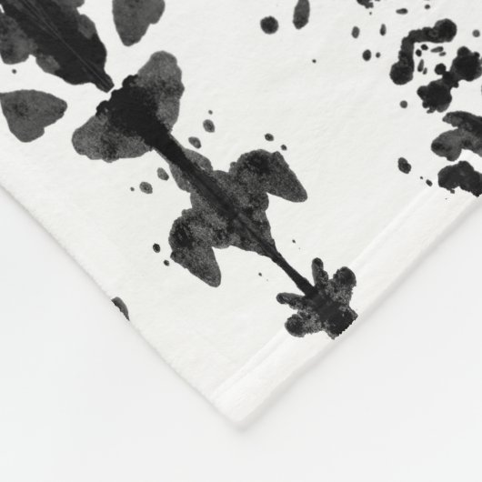 Rorschach Test Fleecedecke (Ecke)