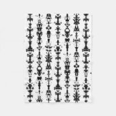 Rorschach Test Fleecedecke (Vorderseite)