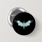 Rorschach Test Inkblot Bat Symbol Button (Vorne & Hinten)