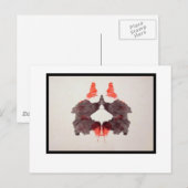 Rorschach-Tintenklecks 2.0 Postkarte (Vorne/Hinten)