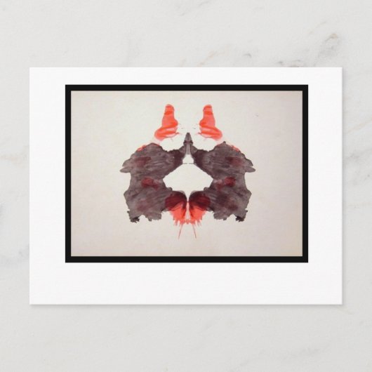 Rorschach-Tintenklecks 2.0 Postkarte (Vorderseite)