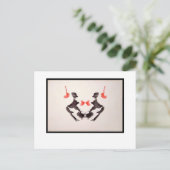 Rorschach-Tintenklecks 3.0 Postkarte (Stehend Vorderseite)