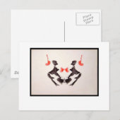 Rorschach-Tintenklecks 3.0 Postkarte (Vorne/Hinten)