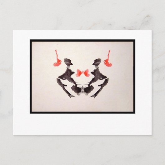 Rorschach-Tintenklecks 3.0 Postkarte (Vorderseite)