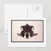 Rorschach-Tintenklecks 4.0 Postkarte (Vorne/Hinten)