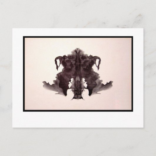 Rorschach-Tintenklecks 4.0 Postkarte (Vorderseite)
