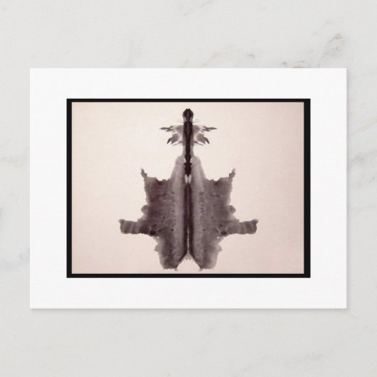 Rorschach-Tintenklecks 6.0 Postkarte (Vorderseite)