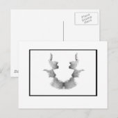 Rorschach-Tintenklecks 7.0 Postkarte (Vorne/Hinten)