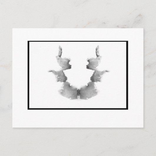 Rorschach-Tintenklecks 7.0 Postkarte (Vorderseite)