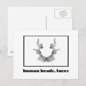 Rorschach-Tintenklecks 7 Postkarte (Vorne/Hinten)