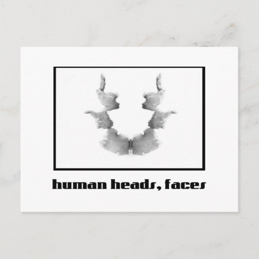 Rorschach-Tintenklecks 7 Postkarte (Vorderseite)