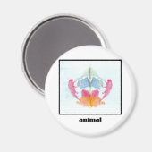 Rorschach-Tintenklecks 8 Magnet (Vorderseite/Rückseite)