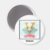 Rorschach-Tintenklecks 9 Magnet (Vorderseite/Rückseite)