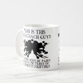 Rorschach-Tintenklecks-Test Lustiger Becher oder R Kaffeetasse (Vorderseite Links)