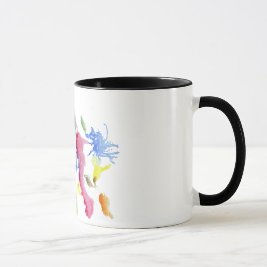 Rorschach-Tintenklecks-Testplatte 10 Tasse (Rechts)