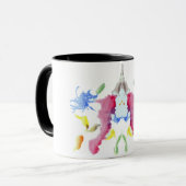 Rorschach-Tintenklecks-Testplatte 10 Tasse (Vorderseite Links)