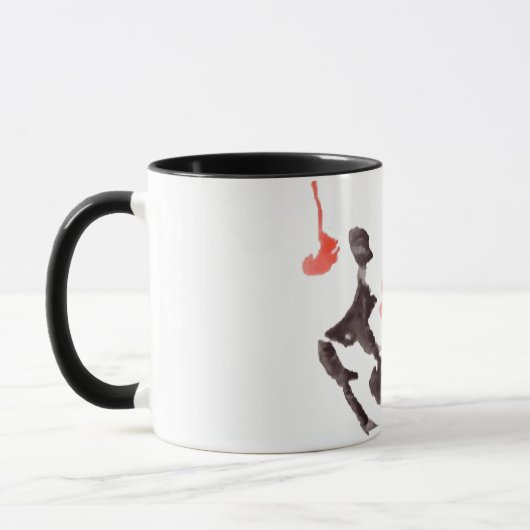 Rorschach-Tintenklecks-Testplatte 3 Tasse (Links)