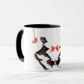 Rorschach-Tintenklecks-Testplatte 3 Tasse (Vorderseite Links)