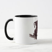 Rorschach-Tintenklecks-Testplatte 4 Tasse (Links)