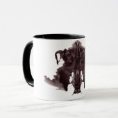 Rorschach-Tintenklecks-Testplatte 4 Tasse (Vorderseite Links)