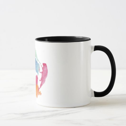 Rorschach-Tintenklecks-Testplatte 8 Tasse (Rechts)