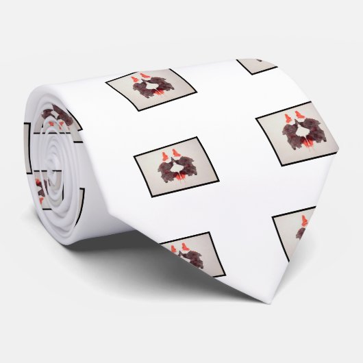 Rorschach Tintenkleks 2,0 Krawatte (Gerollt)