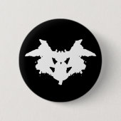 Rorschach Tintenkleks Button (Vorderseite)