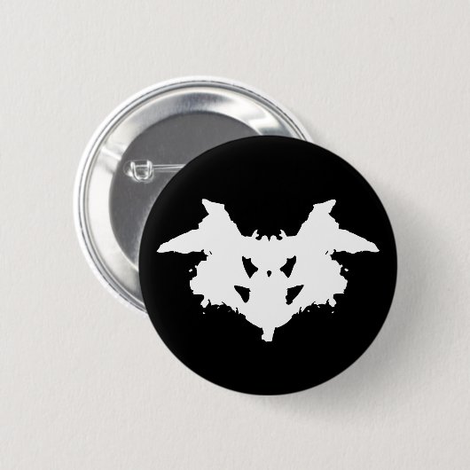 Rorschach Tintenkleks Button (Vorne & Hinten)