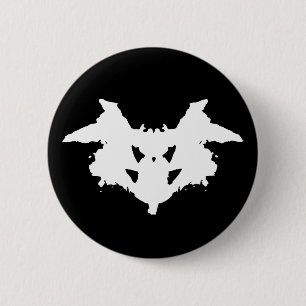 Rorschach Tintenkleks Button