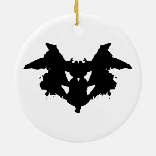 Rorschach Tintenkleks Keramikornament (Hinten)