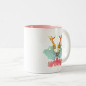 Rorschach Tintenkleks Nr. 9 Zweifarbige Tasse (VorderseiteRechts)