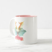 Rorschach Tintenkleks Nr. 9 Zweifarbige Tasse (Vorderseite Links)