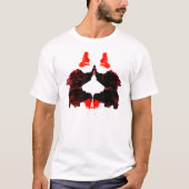 Rorschach Tintenkleks-Nummer zwei T-Shirt (Vorderseite)