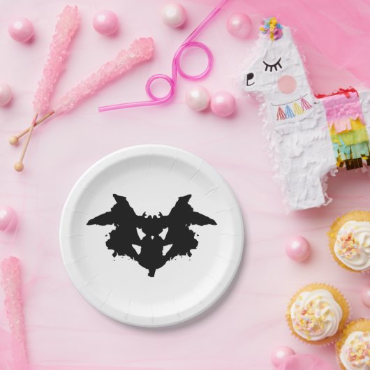 Rorschach Tintenkleks Pappteller (Party)