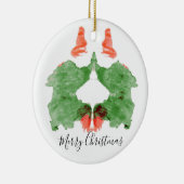 Rorschach Tintenkleks-Sankt Elfe Keramik Ornament (Rechts)