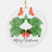 Rorschach Tintenkleks-Sankt Elfe Keramik Ornament (Hinten)