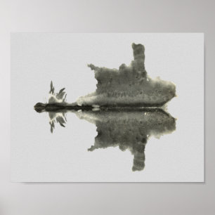 Rorschach Tintenkleks-Test-Spaß-Kunst Poster