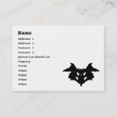 Rorschach Tintenkleks Visitenkarte (Vorderseite)