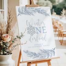 RORY Blue Winter Onder Land Pine 1. Geburtstag