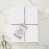 RORY Blush Winter Pine Snow Flake Weihnachtsgesche Geschenkanhänger (Mit Garn)