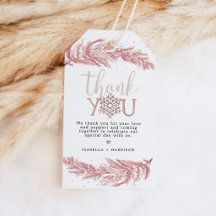 RORY Blush Winter Pine Snow Flake Weihnachtsgesche