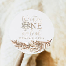 RORY Boho Beige Winter Wonderland First Birthday