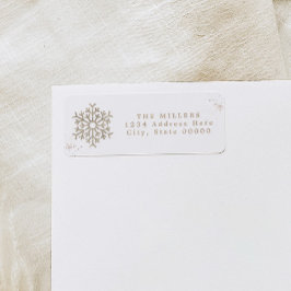 RORY Boho Earthy Beige Snowflake Winteradresse