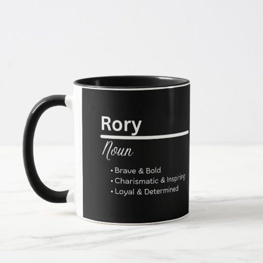 Rory Boy Name Definition Personalized Mug Tasse (Links)